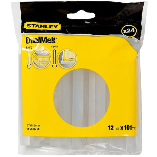 Stanley (STHT1-70429) Barras de pegamento HM transparentes estándar (24 piezas)