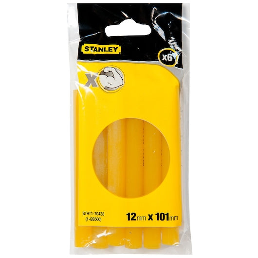 Stanley (STHT1-70438) Bastões de cola padrão Fórmula II Super Resistente, 11,3 mm x 101 mm (6 unidades)