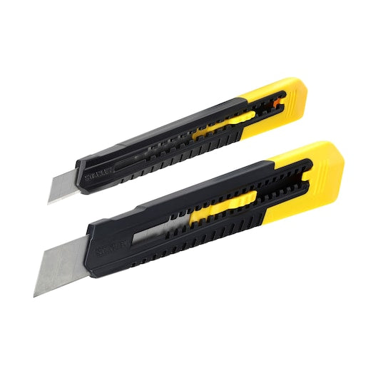 Canivete de pressão Stanley (STHT10202-0) com trava deslizante de 9 mm e 18 mm