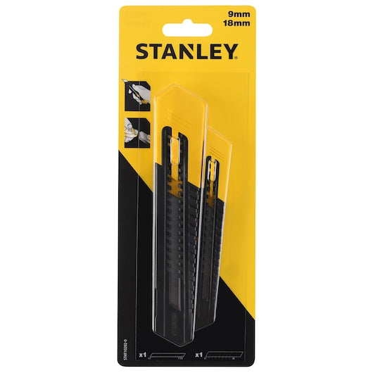 Canivete de pressão Stanley (STHT10202-0) com trava deslizante de 9 mm e 18 mm