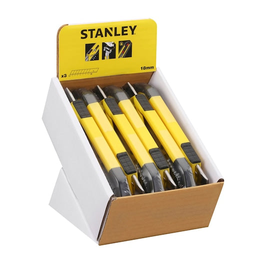 Canivete de pressão Stanley (STHT10266-1) de 18 mm com trava deslizante