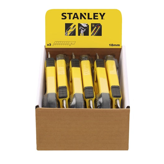 Canivete de pressão Stanley (STHT10266-1) de 18 mm com trava deslizante