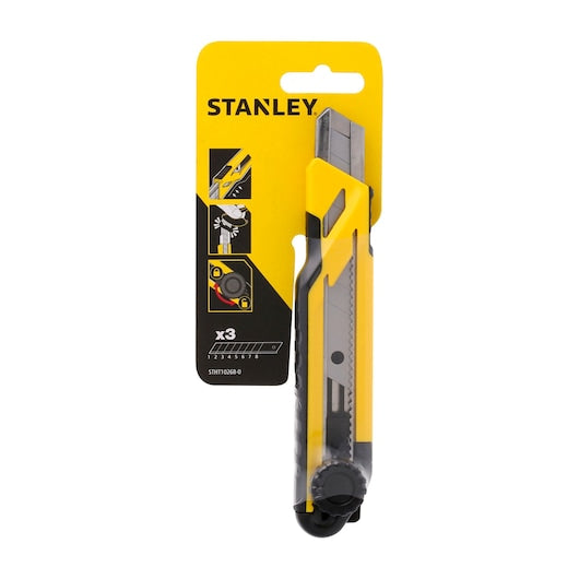 Faca de pressão Stanley (STHT10268-0) de 18 mm com trava de roda