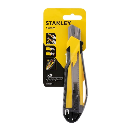 Canivete de pressão Stanley (STHT10270-0) de 18 mm com trava deslizante