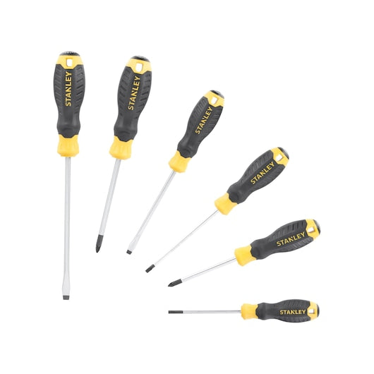 Conjunto de chaves de fenda Phillips Pozidriv Stanley (STHT16172-0) CUSHION GRIP™ (6 peças)