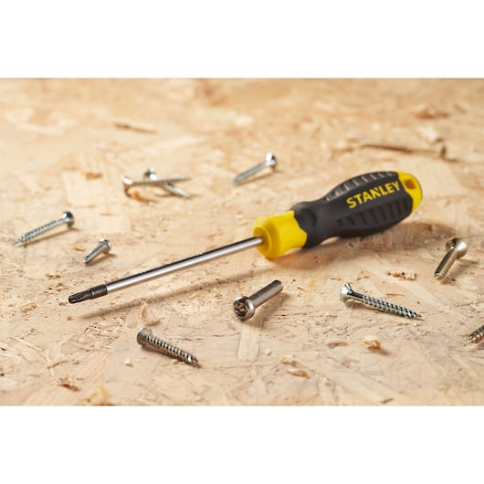 Chave de fenda Stanley (STHT16179-0) CUSHION GRIP™ TORX TT20 x 120 mm com proteção contra adulteração
