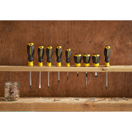 Chave de fenda Stanley (STHT16177-0) CUSHION GRIP™ TORX TT10 x 80 mm à prova de adulteração