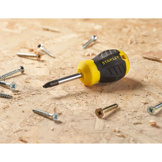 Chave de fenda curta Stanley (STHT16196-0) CUSHION GRIP™ 45mm PZ2 Pozidriv