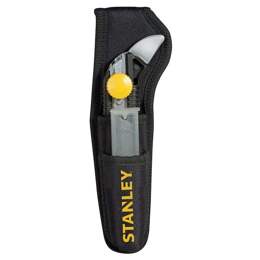 Estilete Stanley (STHT7-10220) de 18 mm com trava deslizante e lâmina destacável para decoração.