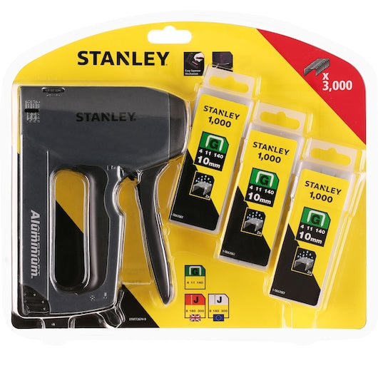 Pacote de grampos para grampeador e pregador de pregos de alumínio reforçado Stanley (STHT72674-9)