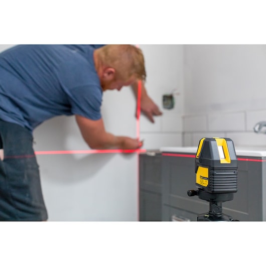 Nível a laser multilinhas Stanley (STHT77514-1), 4V1H vermelho