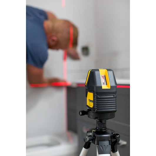 Nível a laser multilinhas Stanley (STHT77514-1), 4V1H vermelho