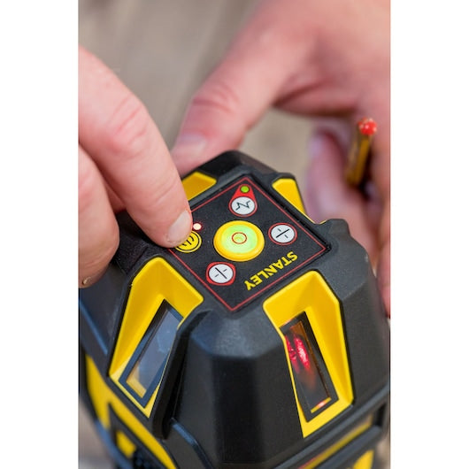 Nível a laser multilinhas Stanley (STHT77514-1), 4V1H vermelho