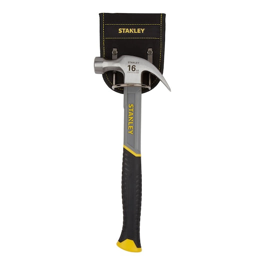 Martelo Stanley (STHT9-51309) de fibra de vidro com garra curva - 450 g / 16 oz com argola para martelo