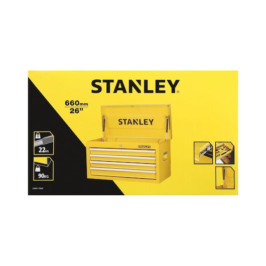 Baú com tampo de metal Stanley (STMT1-75062), 661 mm 26 pol.