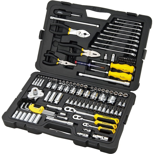 Conjunto de ferramentas mistas Stanley (STMT74393-8) com estojo, 125 peças.