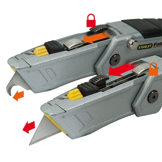 Canivete Utilitário Retrátil Dobrável Stanley (XTHT0-10502) FATMAX® com Lâmina Dupla