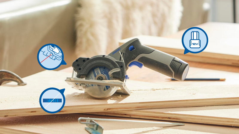 Dremel cordless tools (DREMEL® Blueprint compact circular saw (CS12V-S1)