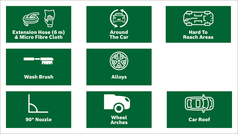 Conjunto de lavagem de automóveis Bosch