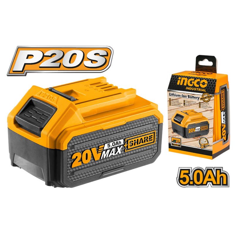 Batería de litio INGCO (FBLI2003) de 20 V y 5 A