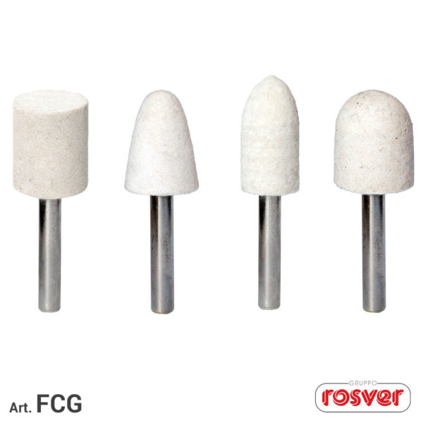 Fieltros Fast Grinder (FCG) en el eje para pulir