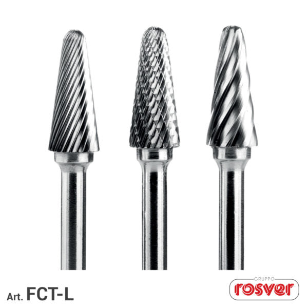 Fresas de metal duro cónicas esféricas Fast Grinder (FCT-L)