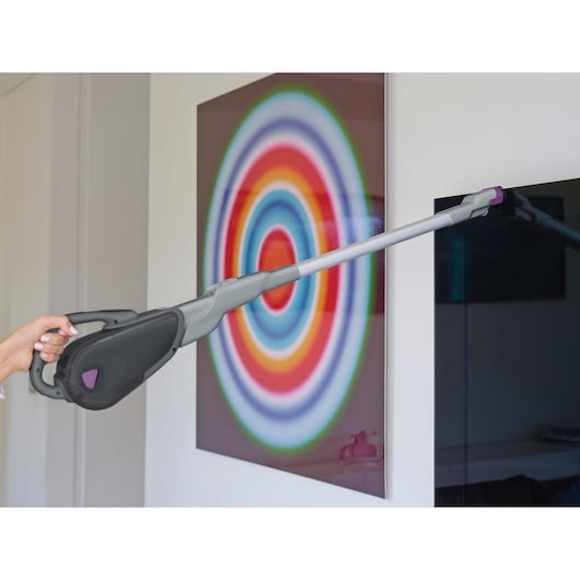 Aspirador de mão sem fio Black&Decker (FEJ520JFS-QW) 2 em 1 Dustbuster® de 36 Wh com extensão para pisos, sensores Smart Tech e fragrância Cotton Fresh.