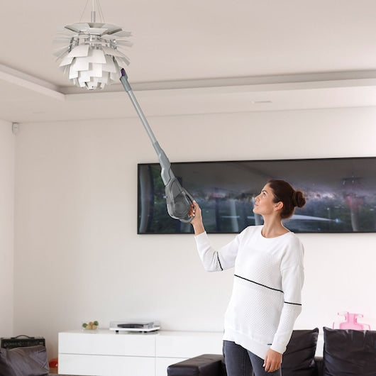 Aspirador de mão sem fio Black&Decker (FEJ520JFS-QW) 2 em 1 Dustbuster® de 36 Wh com extensão para pisos, sensores Smart Tech e fragrância Cotton Fresh.