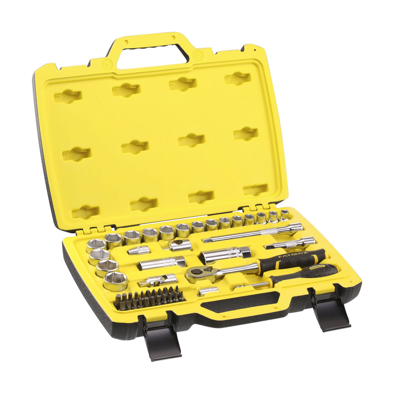 Stanley (FMMT82684-1) FATMAX 3/8 in. 120T Ratchet and Socket Set With Accessories (49 pc.)
