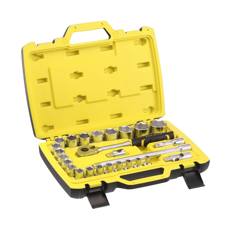 Stanley (FMMT82685-1) FATMAX  1/2 in. 120T Ratchet and Socket Set With Accessories (26 pc.)