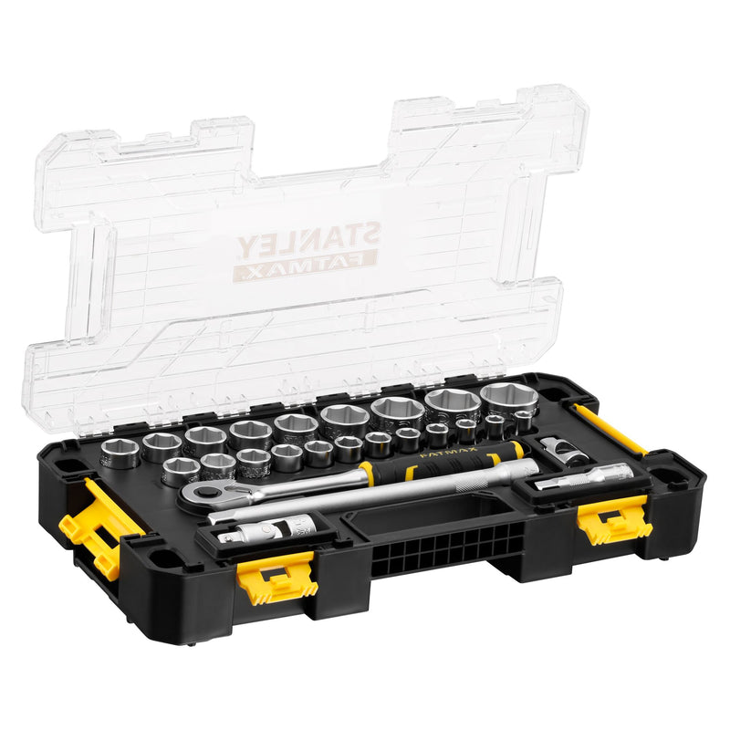 Stanley (FMMT98103-1) Juego de dados FATMAX 1/2 pulg. L PRO-STACK (26 piezas)