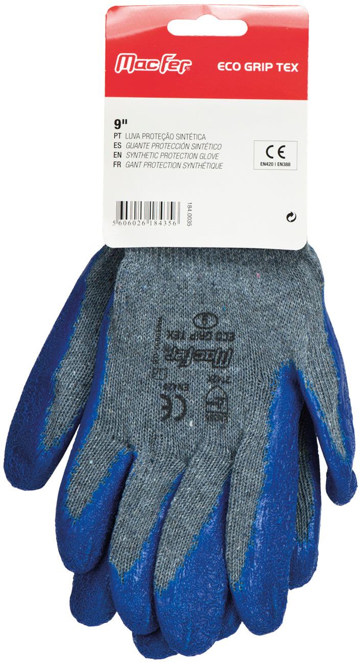 Luva Proteção Sintética Macfer (Eco Grip Tex)