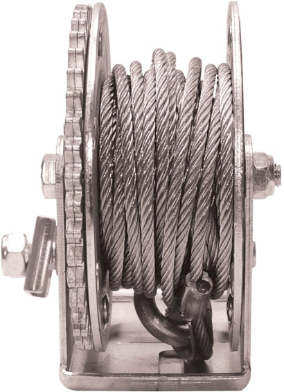Crank Winch With Cable, 1 Sprocket (GMC-1)