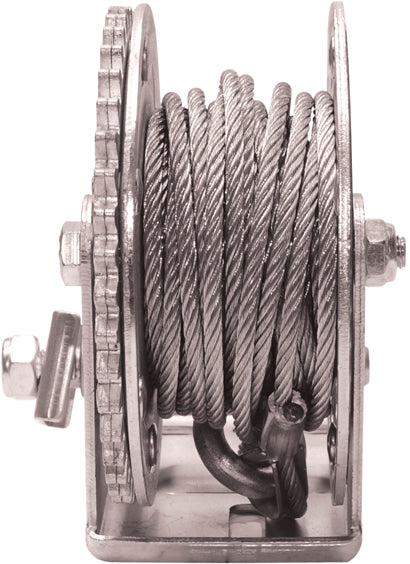 Macfer (GMC-1) Hand Crank Winch with Cable 1 Gear