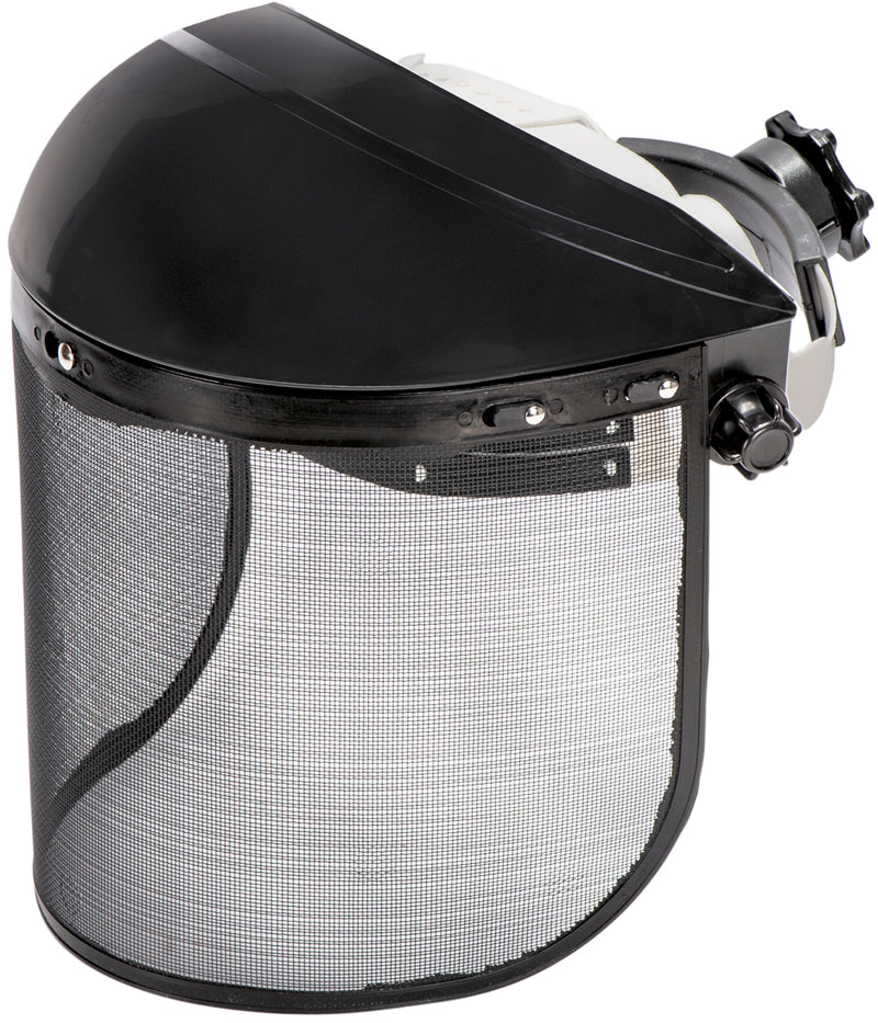 Protector facial con malla de acero de montaje en cabeza Macfer (H870+VM85M / YT-517-2)