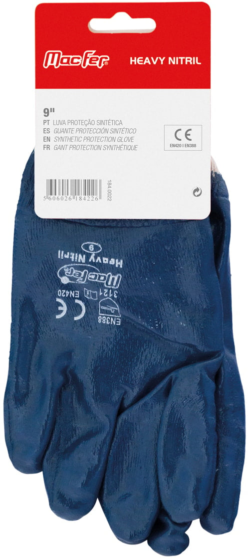Luva proteção sintética (Heavy Nitril)