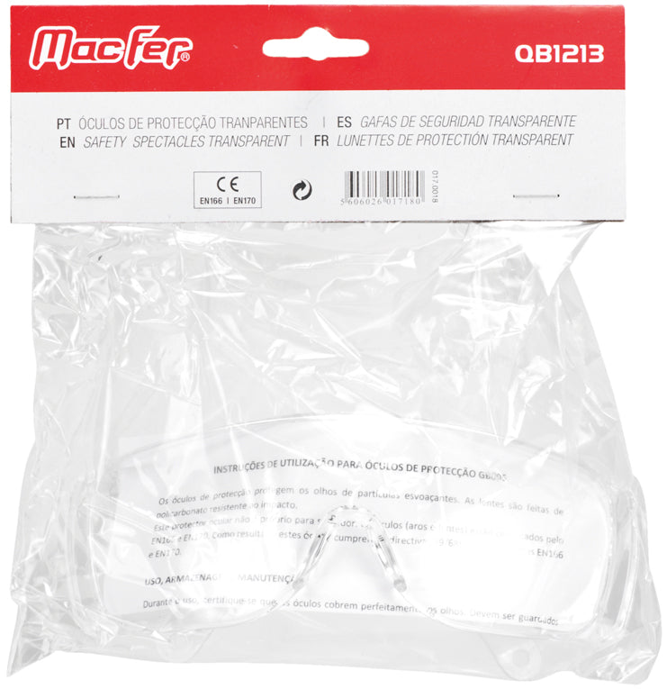 Óculos Proteção Macfer (QB1213/GB005)