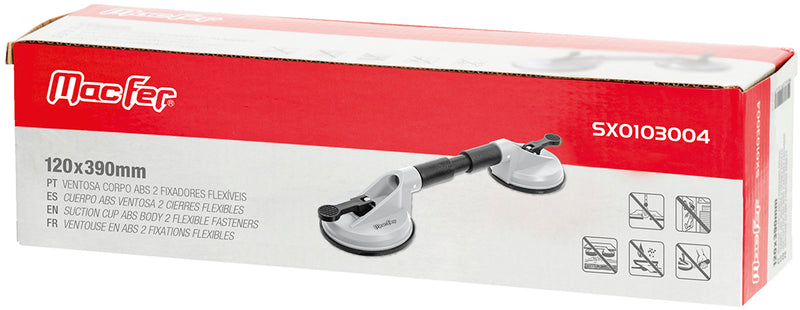 Macfer (SX0103004) ABS Body Suction Lifter 2 Flexible Cups
