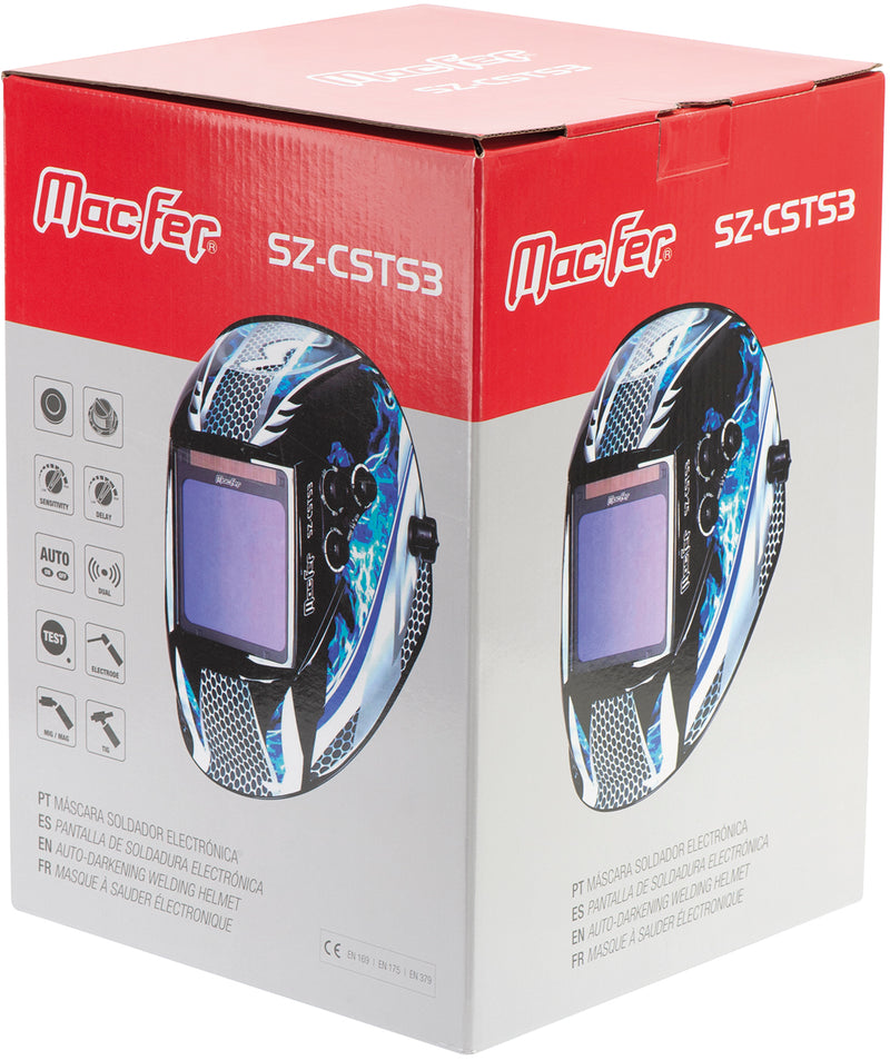 Macfer (SZ-CSTS3) Auto-Darkening Welding Helmet