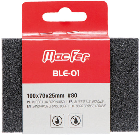 Bloco Lixa Esponjoso Macfer (BLE-01)