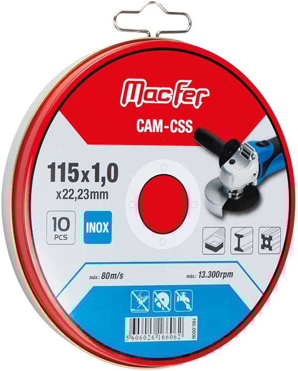 Paquete de discos abrasivos de corte de acero inoxidable (-)