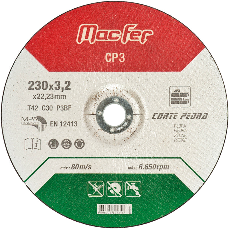 Disco Abrasivo Corte Pedra Macfer (CP3)
