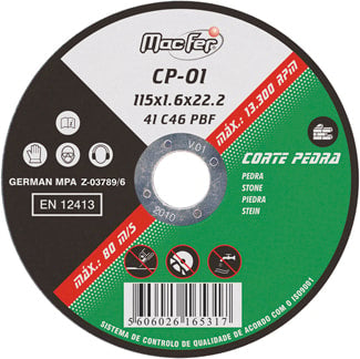 Disco abrasivo corte pedra (CP)