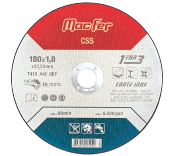 Disco abrasivo corte inox (CSS)