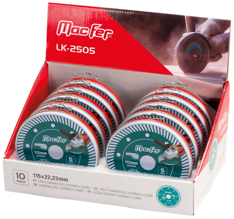 Pack Disco Diamantado Macfer (Cerâmica Combi LK2505)