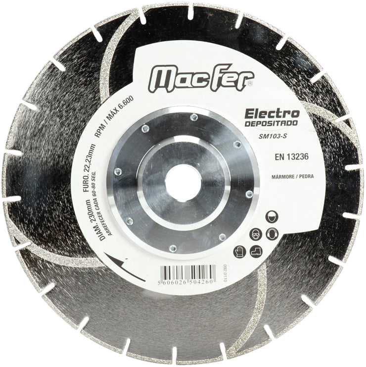 Disco diamantado Macfer (Electrodepositado SM103-S)