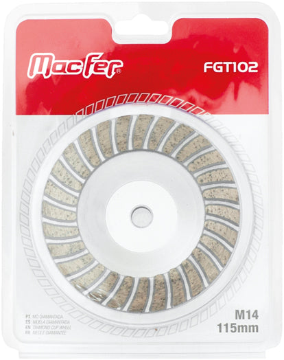 Macfer (FGT102) Diamond Grinding Cup for Granite