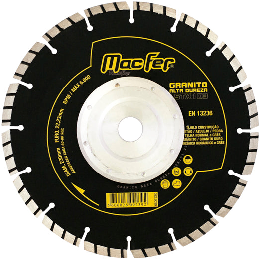 Disco Diamantado Macfer (Granito Alta Dureza Laser LSTX103)