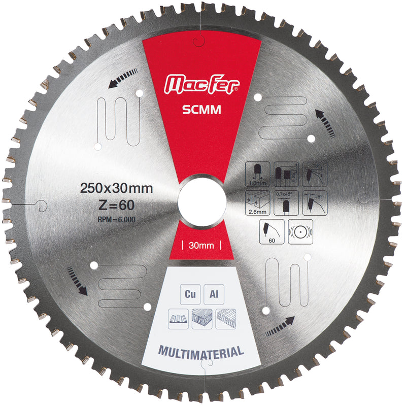 Hoja de sierra circular multimaterial Macfer (SCMM)