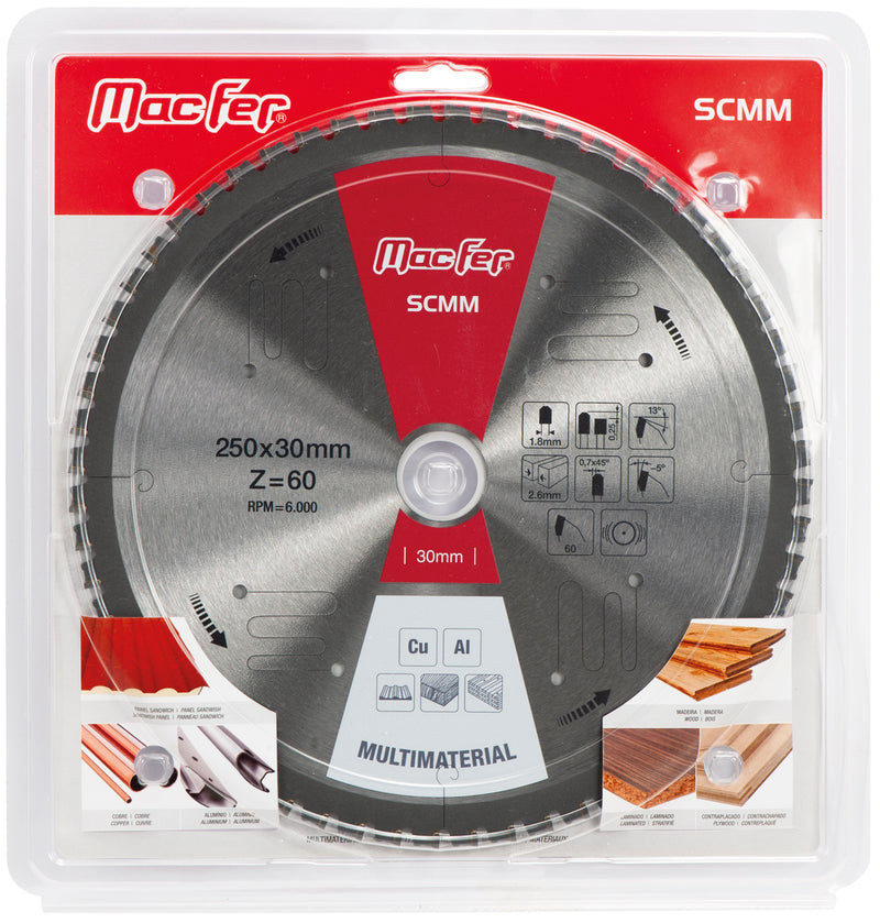Hoja de sierra circular multimaterial Macfer (SCMM)